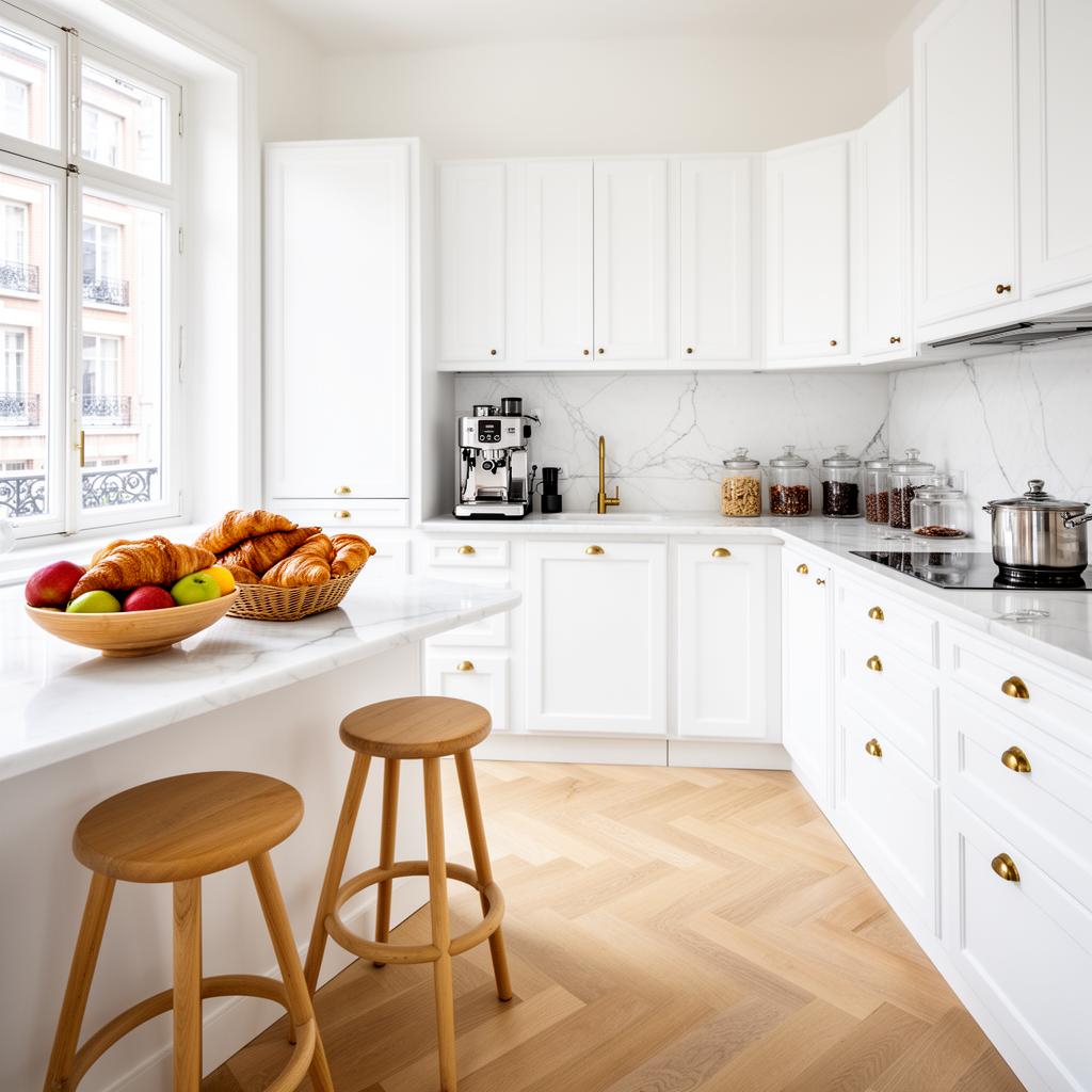 Cuisine moderne équipée pour voyageurs Airbnb